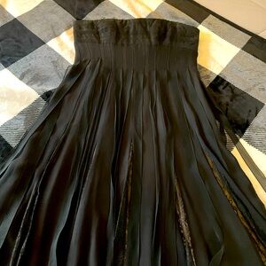 Boutique strapless dress with built in corset.